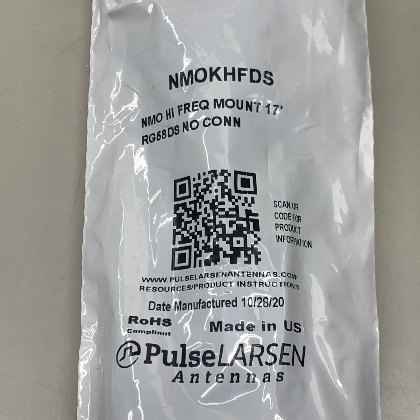 PULSE NMO High Frequency Mount 17 ft RG-58A/U Dual Shield NMOKHFDS