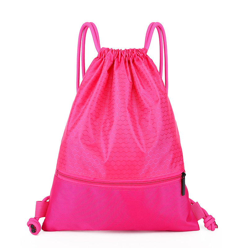 Waterproof drawstring bag for outdoor fitness and sports, men's and women's backpack