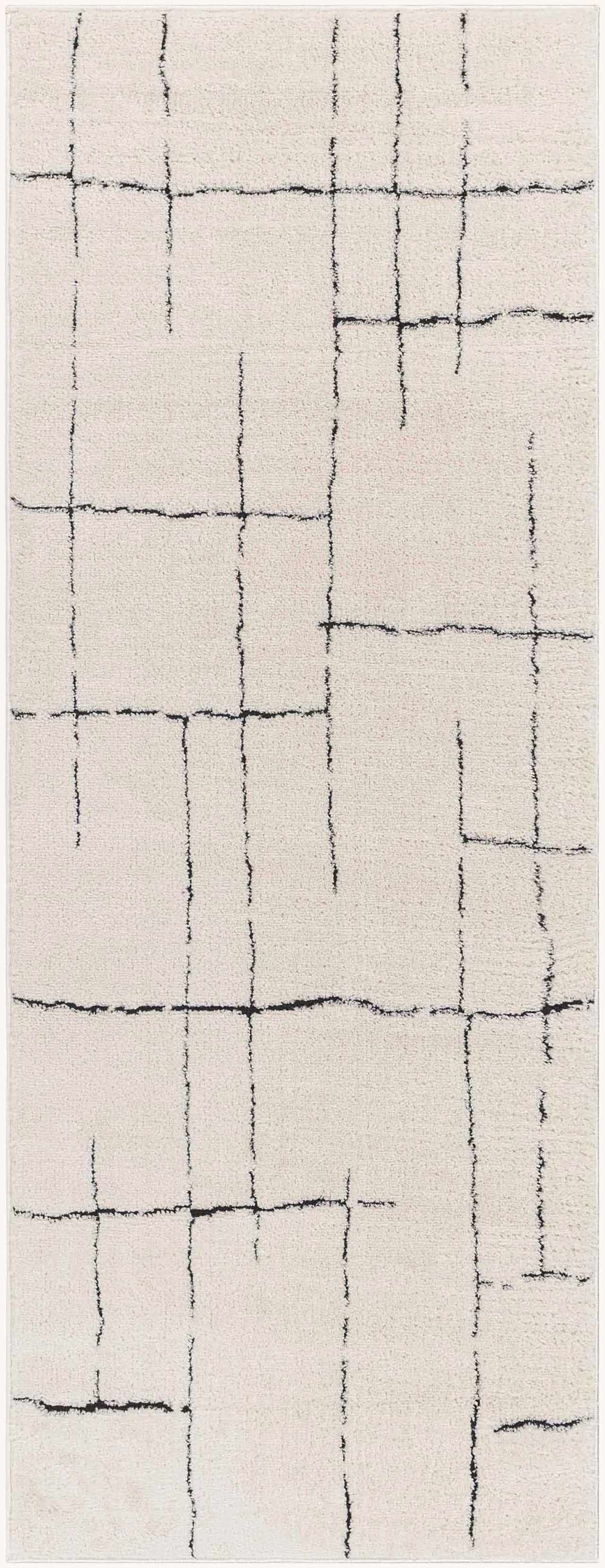 Koume Beige Maze Area Rug-5