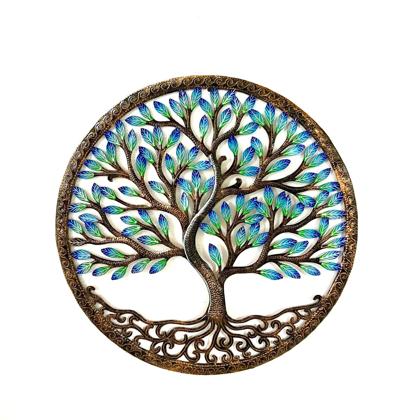 Bronze and Blue Tree of Life