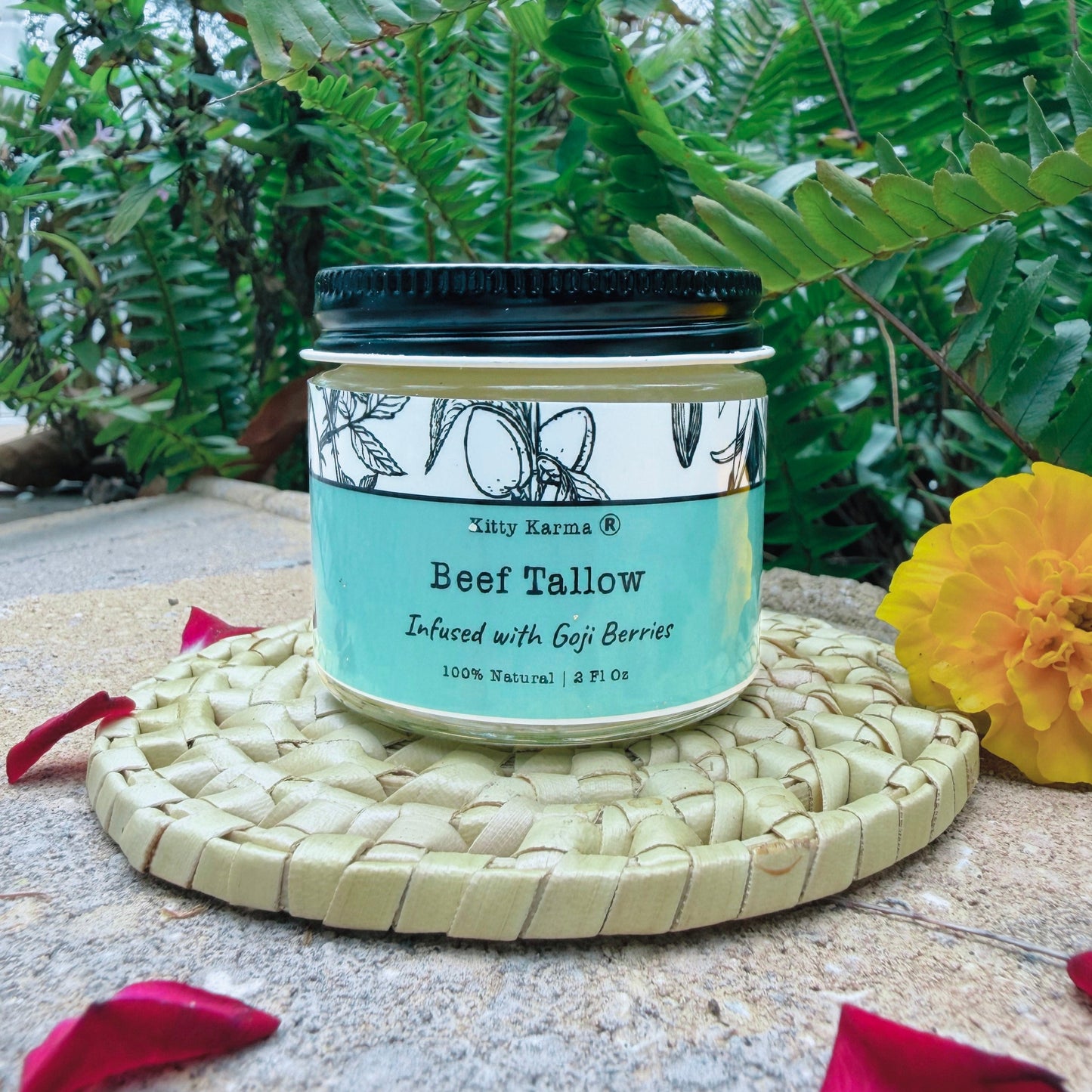 Goji Glow Tallow Balm | Grass-Fed Tallow Face Moisturizer with Goji Berry & Mulberry Extracts