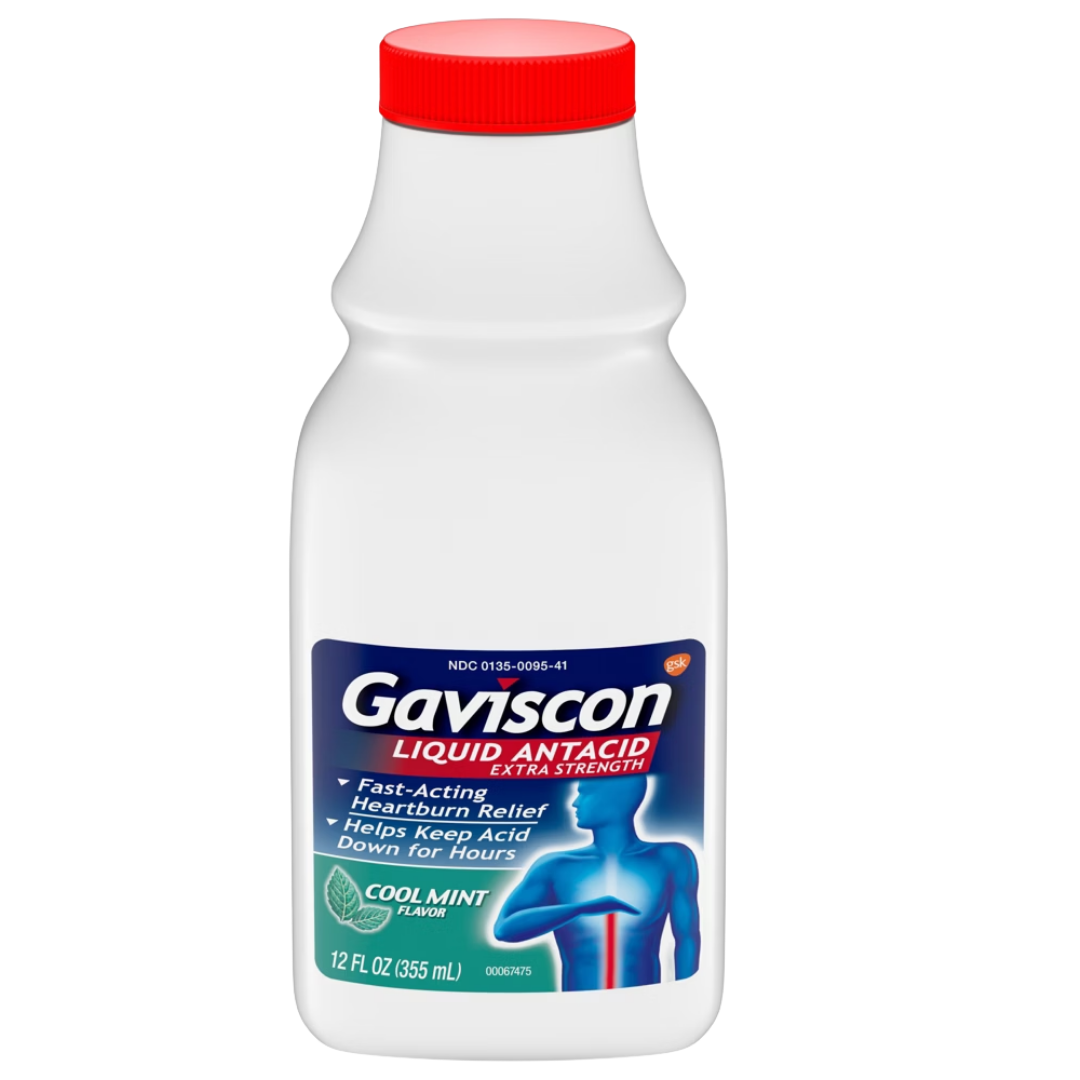 Gaviscon Extra Strength Mint Antacid Liquid (12 oz)