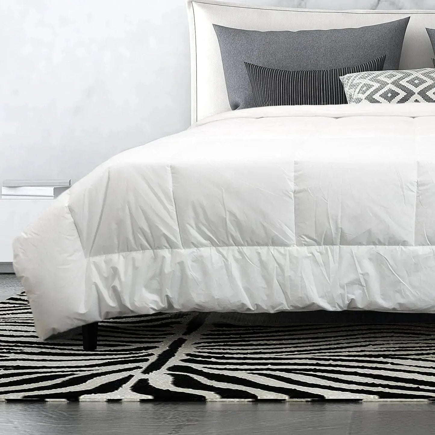 GLC Collection Light Weight Duvet Inserts Baffle Box Design-3