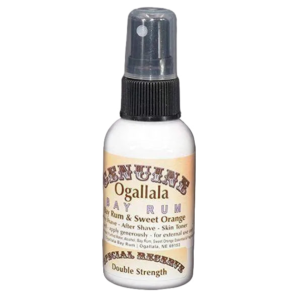 Ogallala Bay Rum & Sweet Orange Double Strength Pre Shave - After Shave - Skin Toner 2 Oz