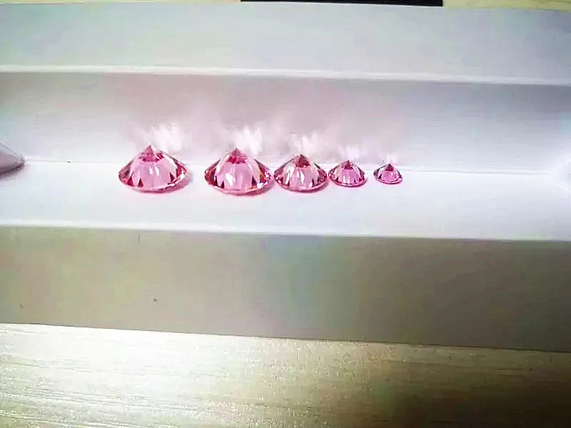 Free Fire Diamond Pink 2.0 Carat FL Excellent VVS Certified Synthetic Lab Diamond, Moissanite, Loose Diamonds, Artificial Stone
