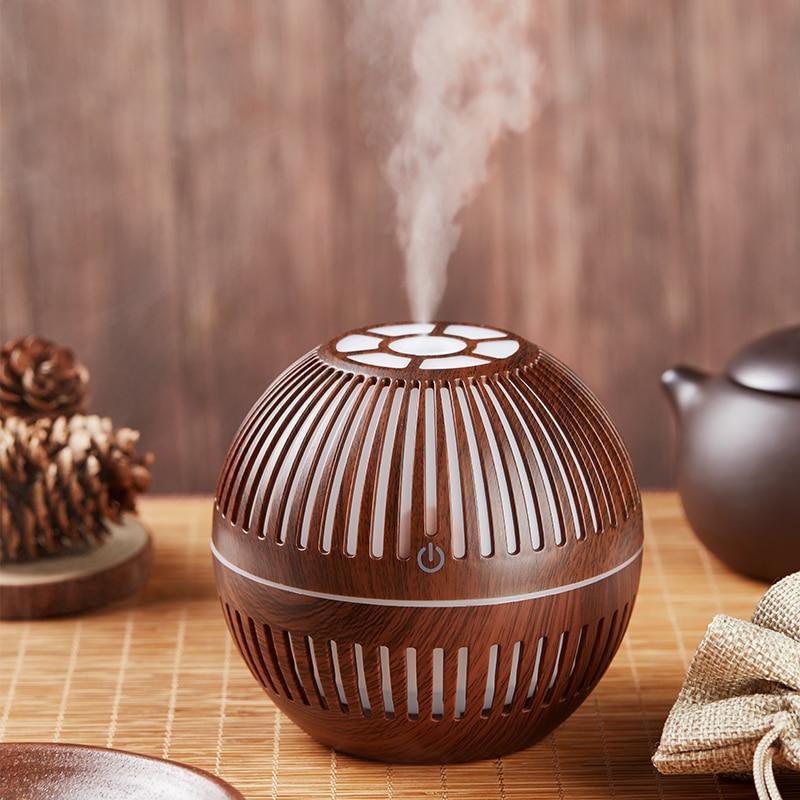 Mini USB Aroma Essential Oil Diffuser Ultrasonic Air Humidifier Mist Maker Aroma 7 Color LED Light Home Office