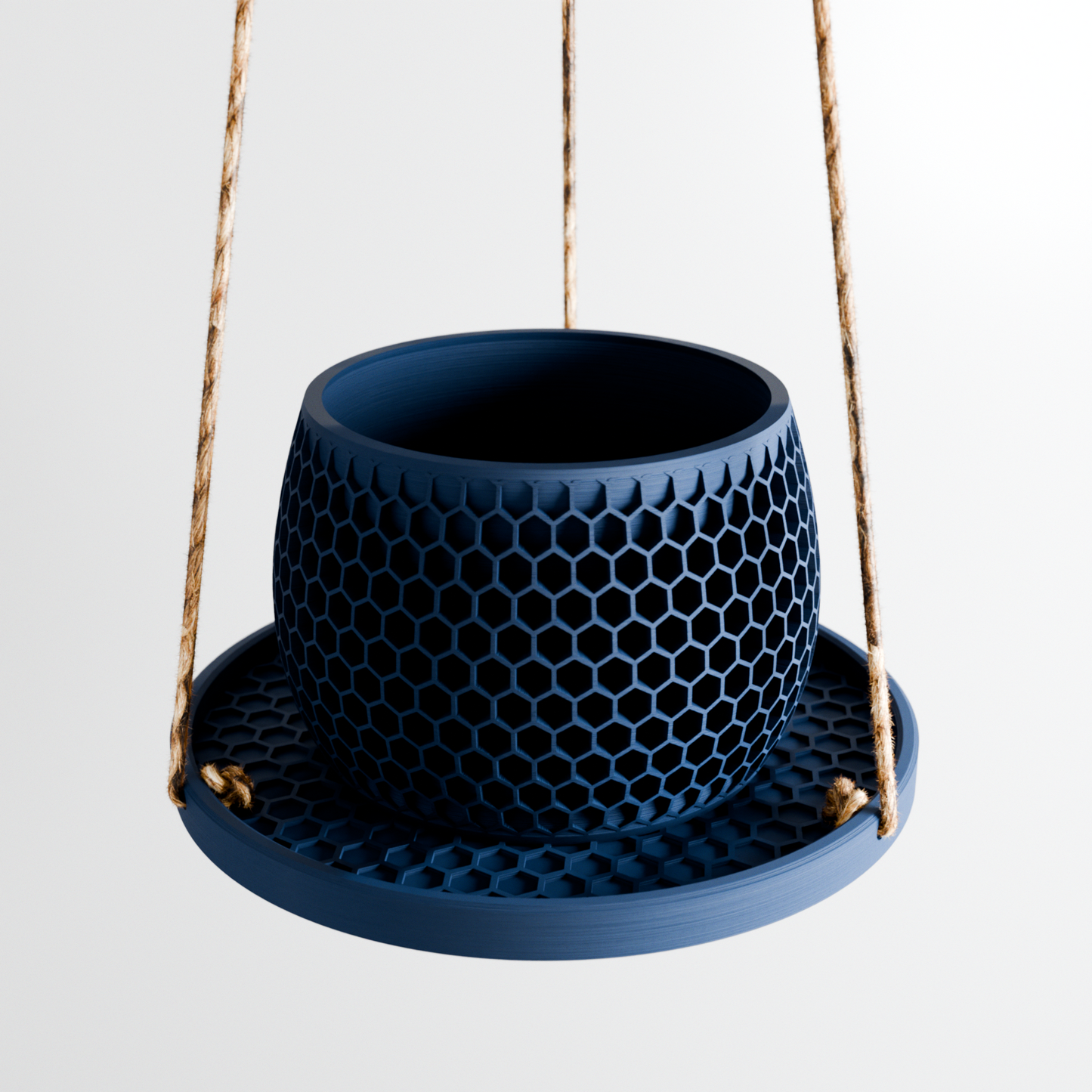 Hanging Plant Pot Tray | Honeycomb-6