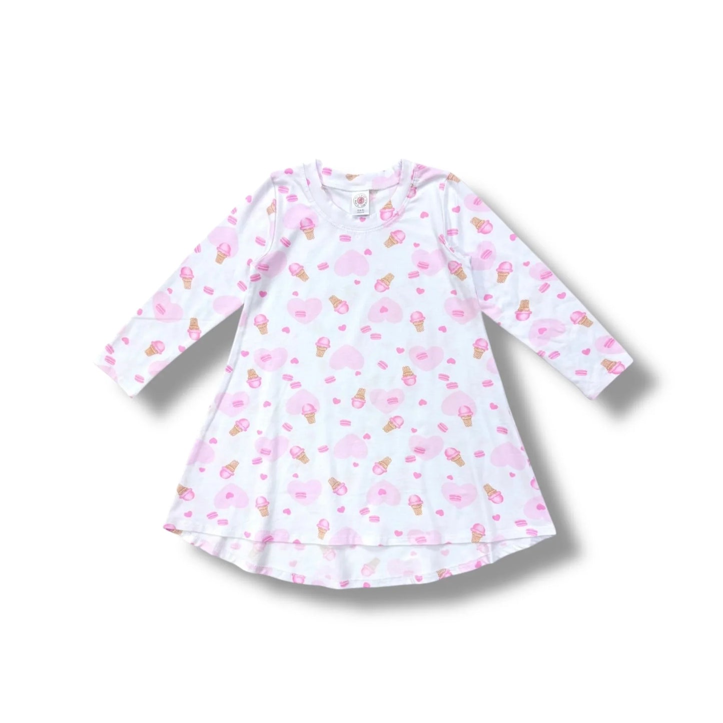 Esme - Girls Long Sleeve High Low Dress