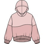 Miles The Label - Long Sleeve Hooded Sweatshirt, Pink