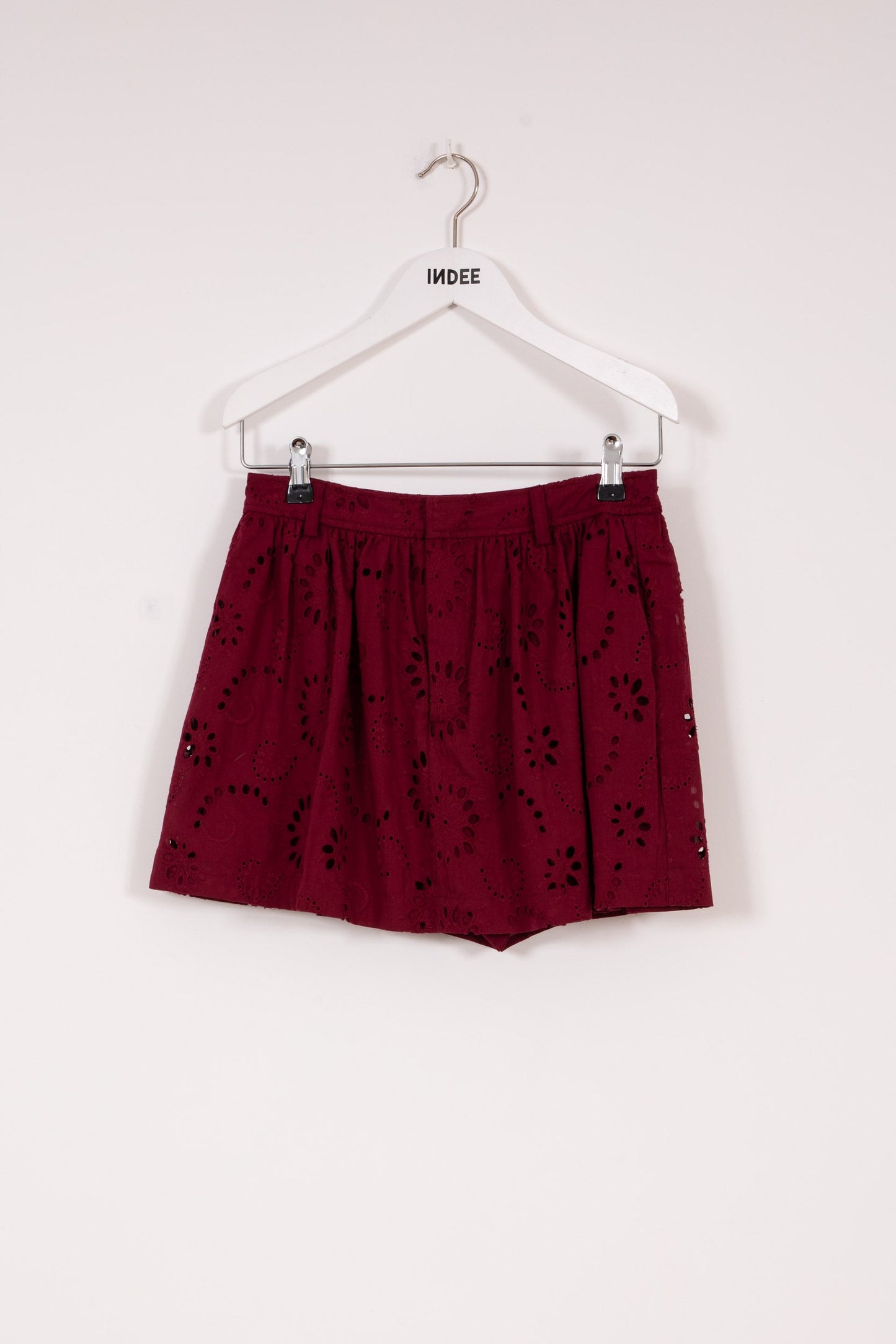 Indee - Vendee English Embroidered Skirt/Short, Rooibos Red