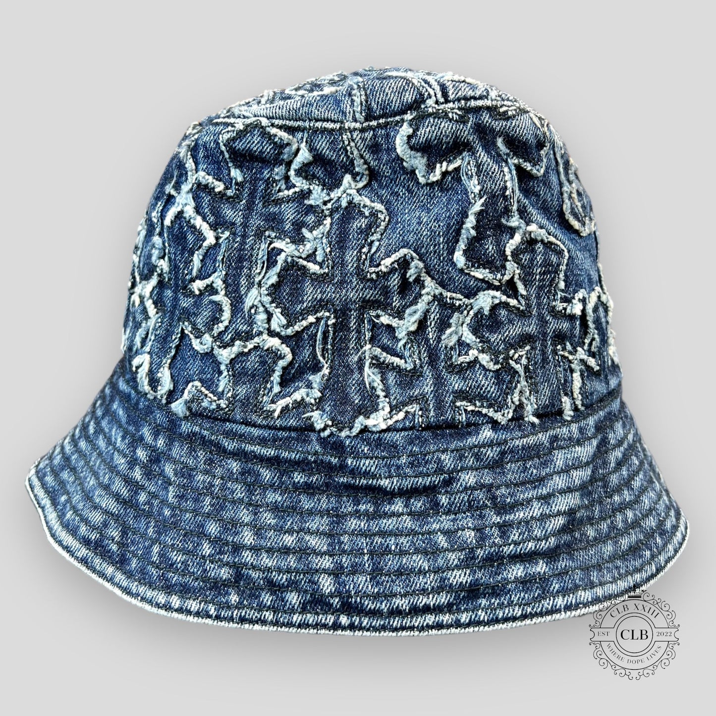 CHROME HEARTS DENIM BUCKET HAT