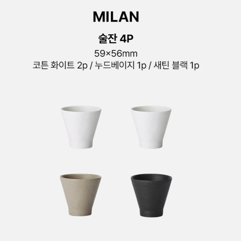 Neoflam Milan Shot Glass 4P Gift Set (Gift Box Included)-4
