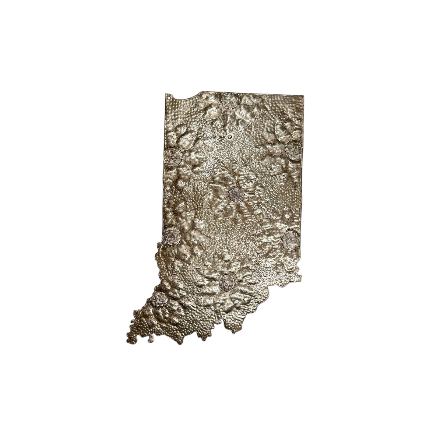Indiana Floral Metal Art