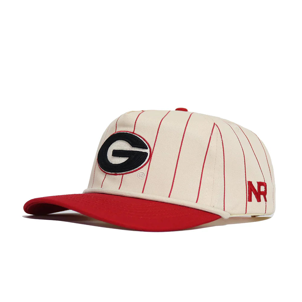 No Rivals Georgia Bulldogs - Natural Pinstripe Hat