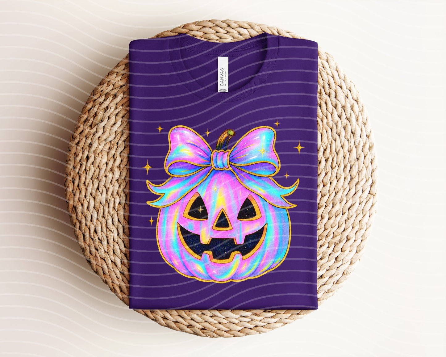 Holographic Pumpkin Graphic Tee