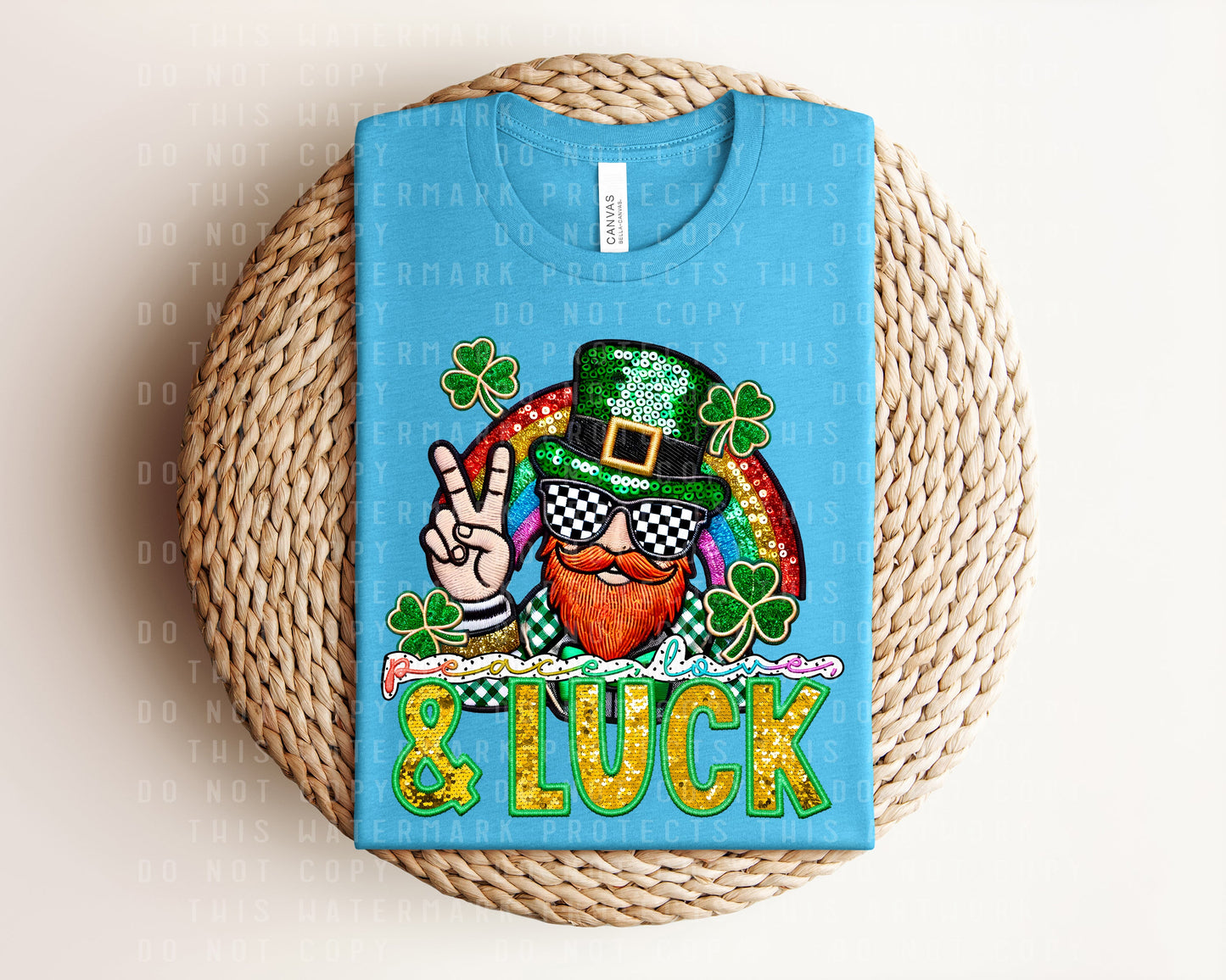 Peace Love & Luck Graphic Tee