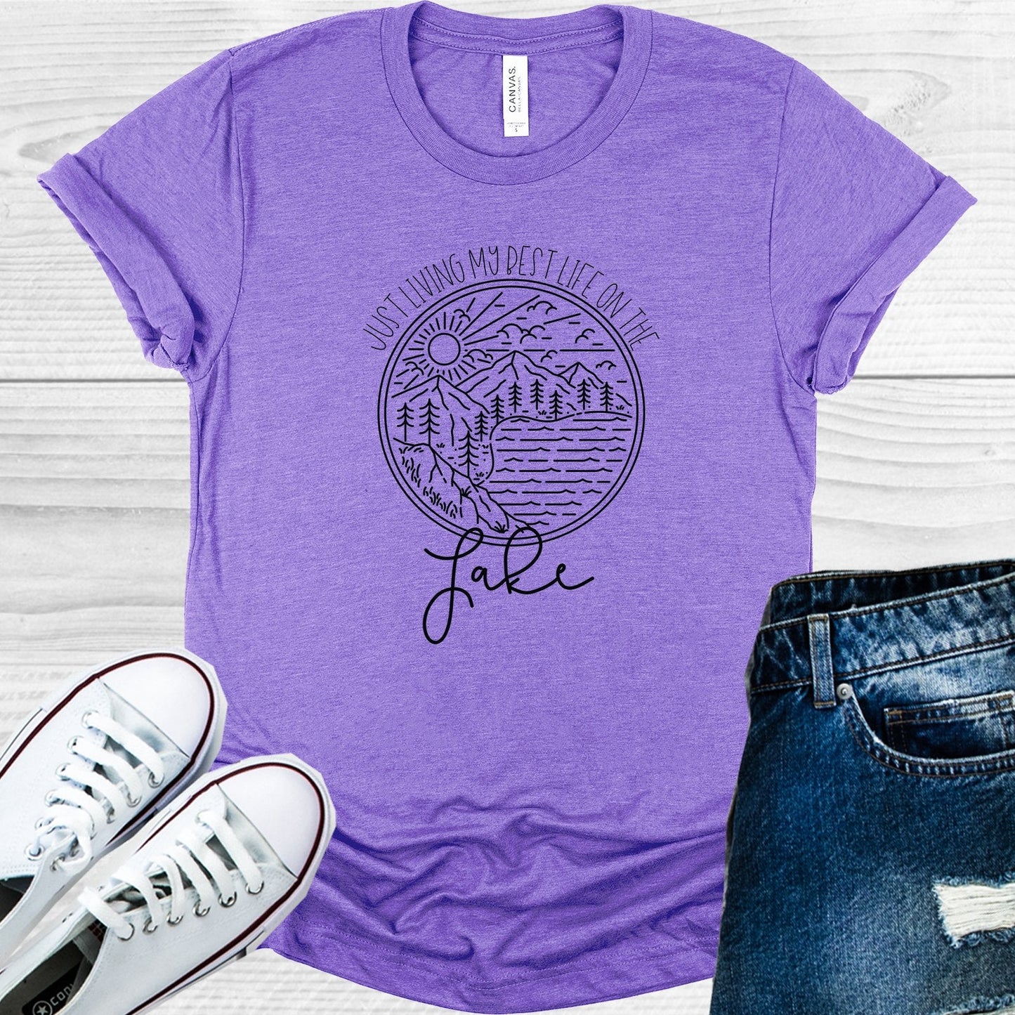 Just Living My Best Life on the Lake Graphic Tee