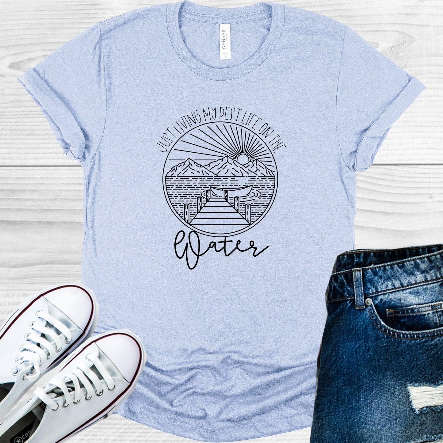 Just Living My Best Life on the Water Graphic Tee