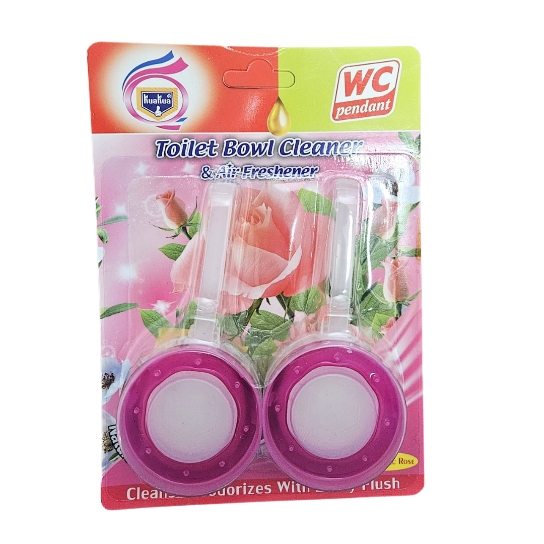 Kuakua Toilet Bowl Cleaner, 2 pack (Rose Scent)