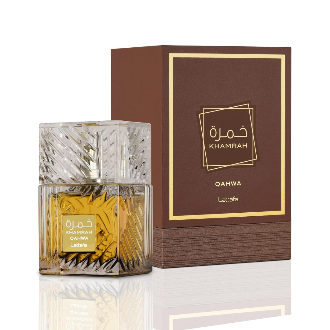 Lattafa Khamrah Qahwa Eau de Parfum Spray for Men (3.4 oz)