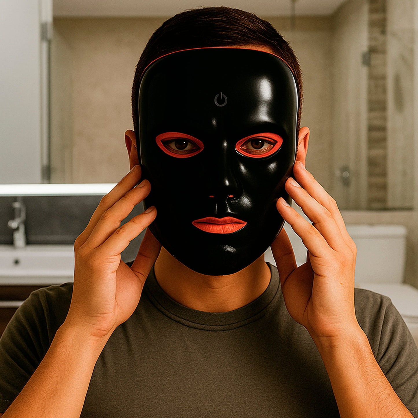 7-in-1 LED Face Mask & 3-Speed Massage Gun-4