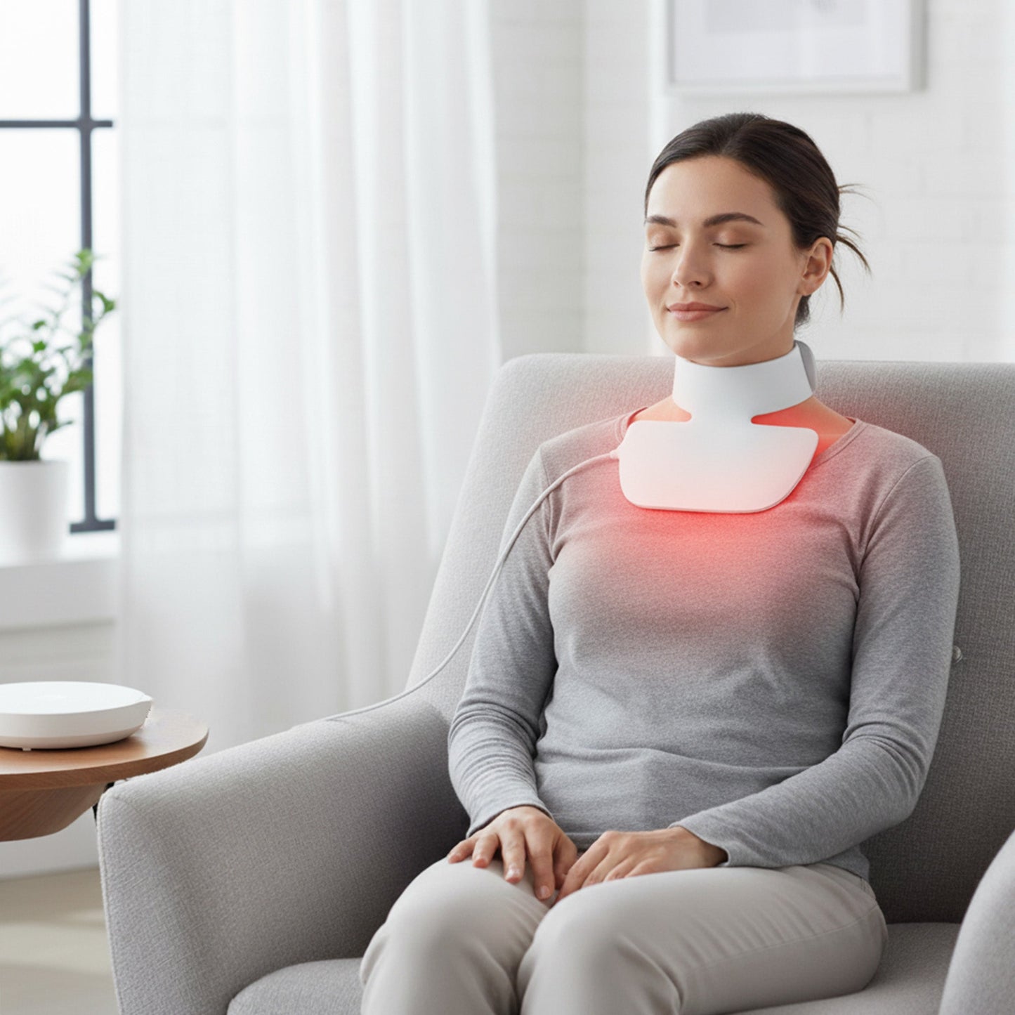 Pursonic LED Light Therapy Neckplate – Rejuvenate Your Neck & Décolleté-4