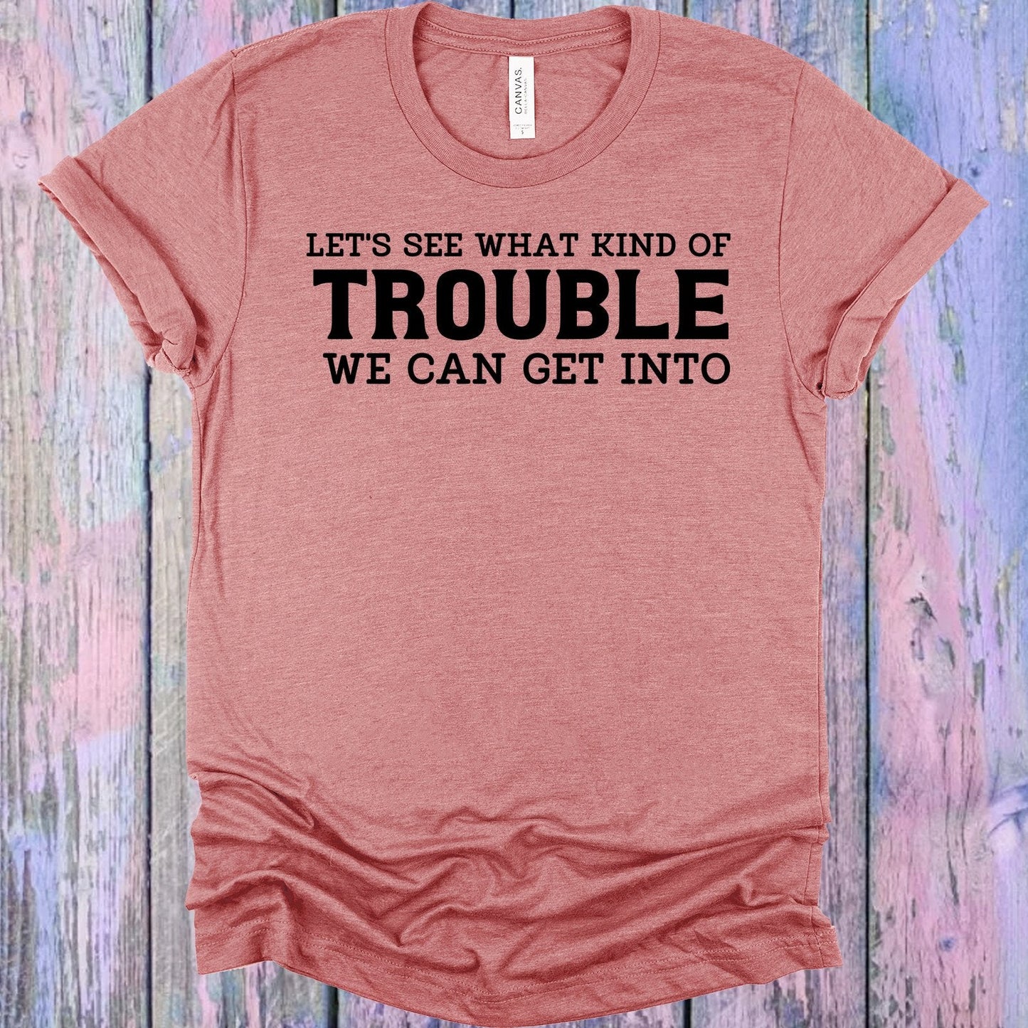 Let's See What Kind of Trouble We Can Get Into Graphic Tee