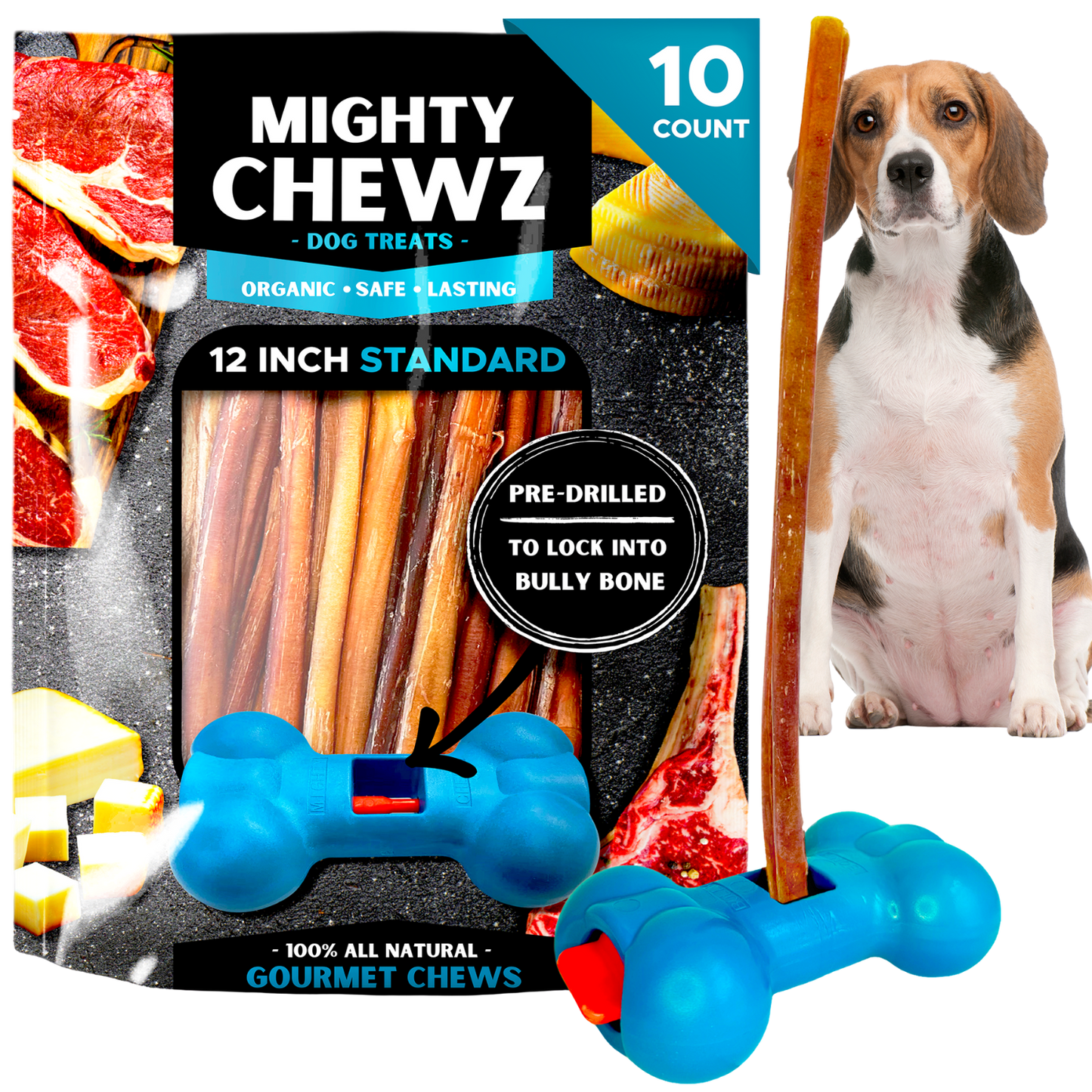 12" Standard Bully Sticks - Bully Bone Included-5