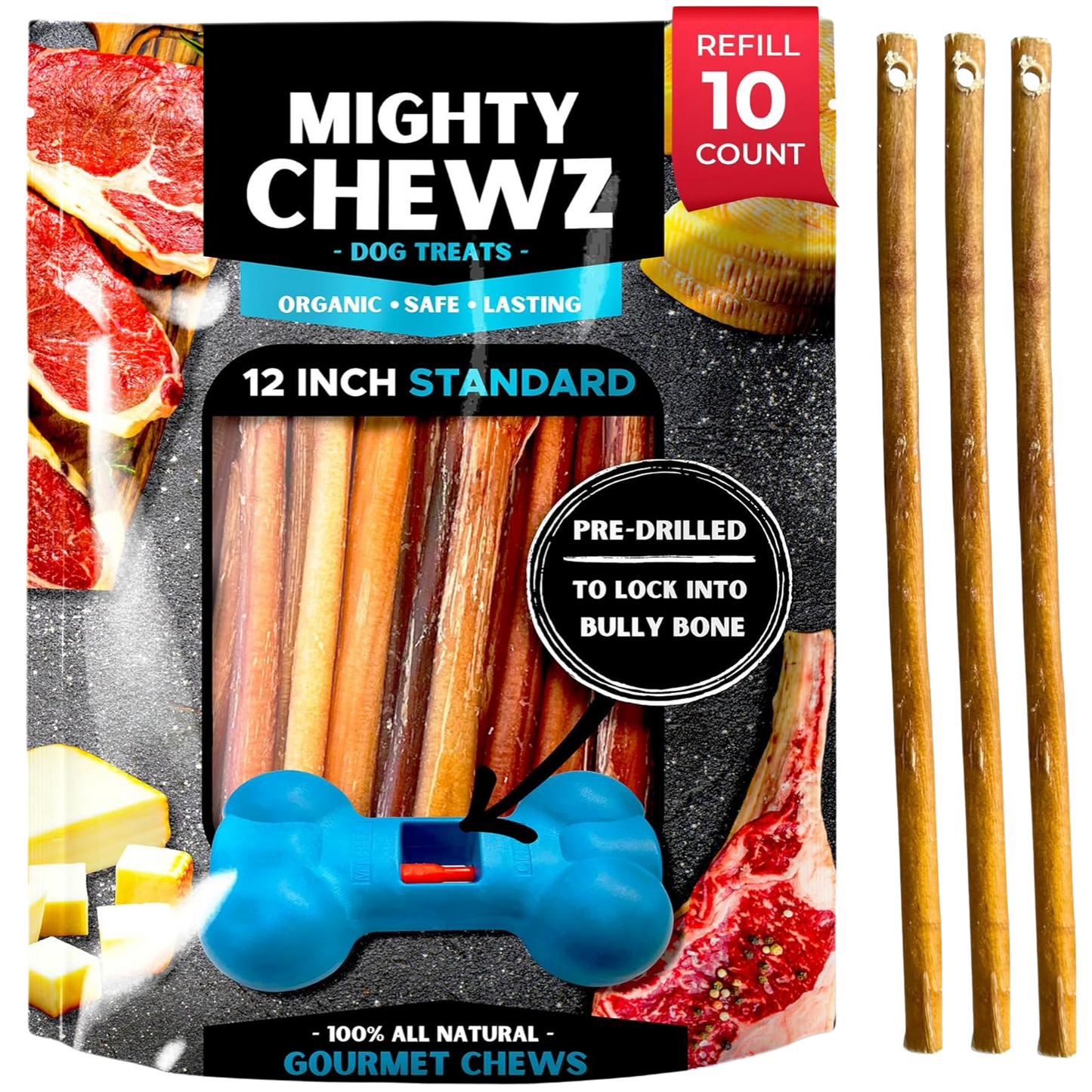 12" Standard Bully Sticks - Refill Pack-5