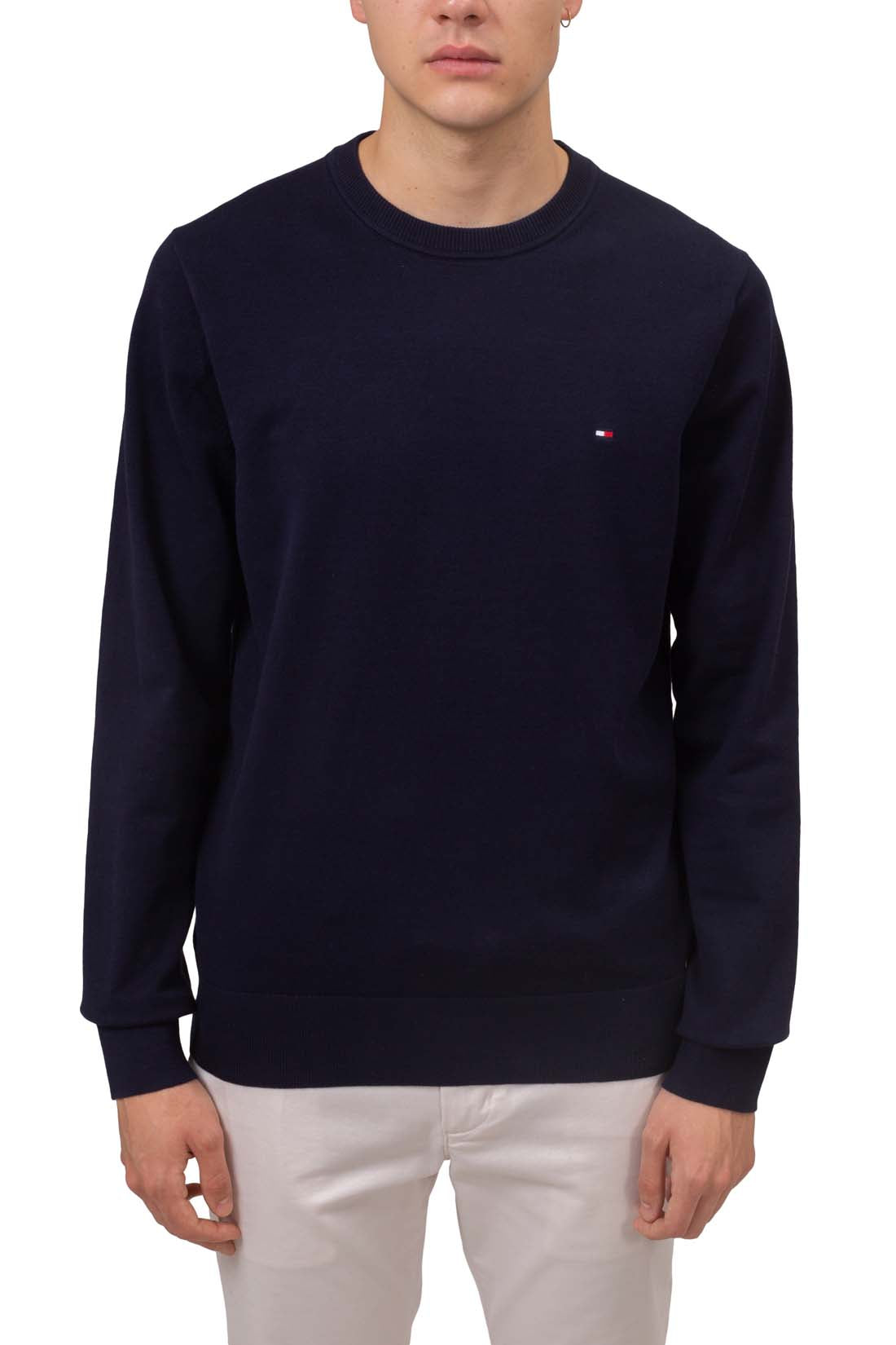 TOMMY HILFIGER - Men's basic regular pullover with flag embroidery - Size XXL-29