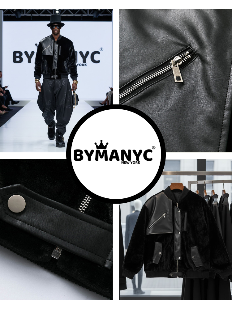 Men's Jacket VEGAN HARLEM NYFW Colecction BYMANYC ® New York-2