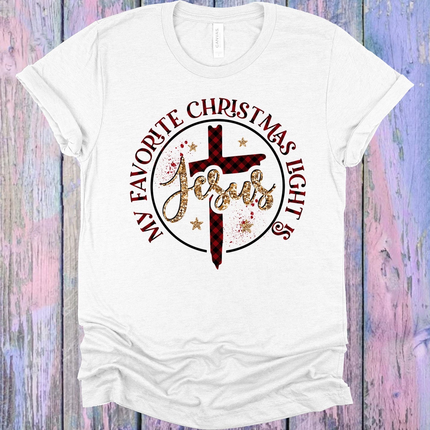 My Favorite Christmas Light is Jesus Graphic Tee