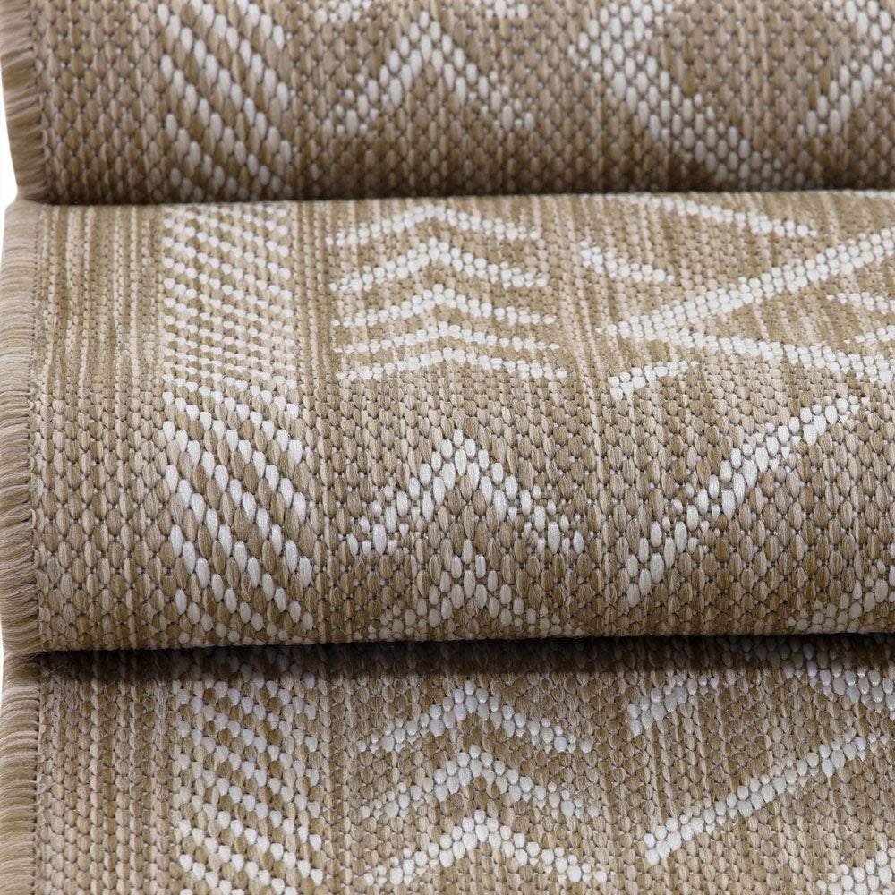 Brisk Beige Machine Woven Rug-4