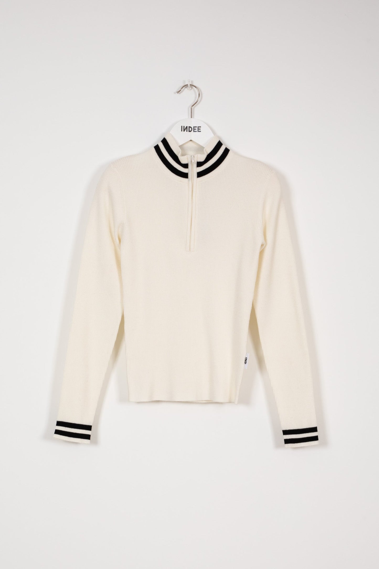 Indee - Zipped Ribbed Turtleneck