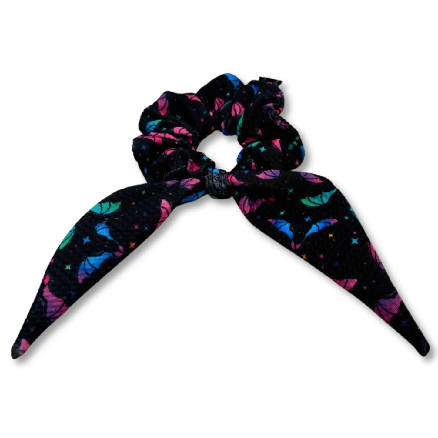 Mini Neon Bat Tie Scrunchie