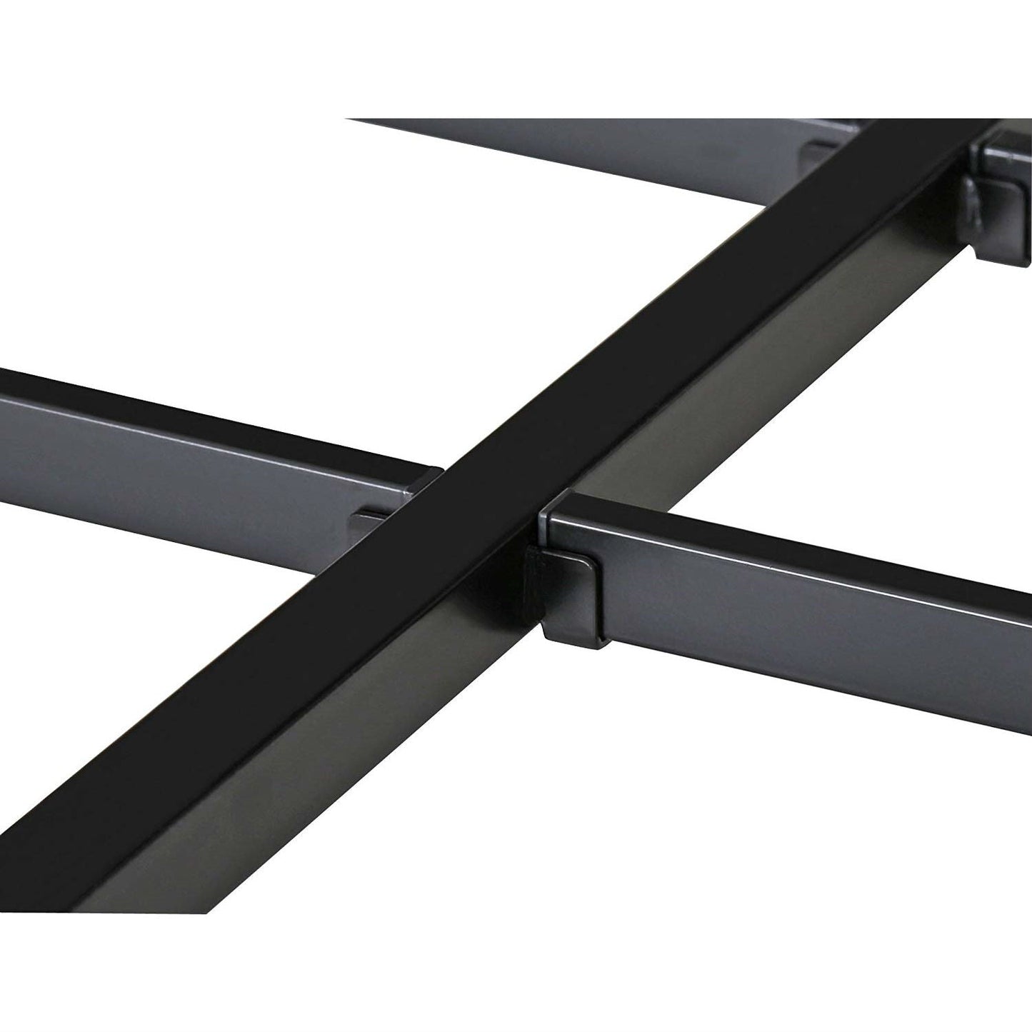 Twin size Modern Heavy Duty Black Metal Platform Bed Frame-4
