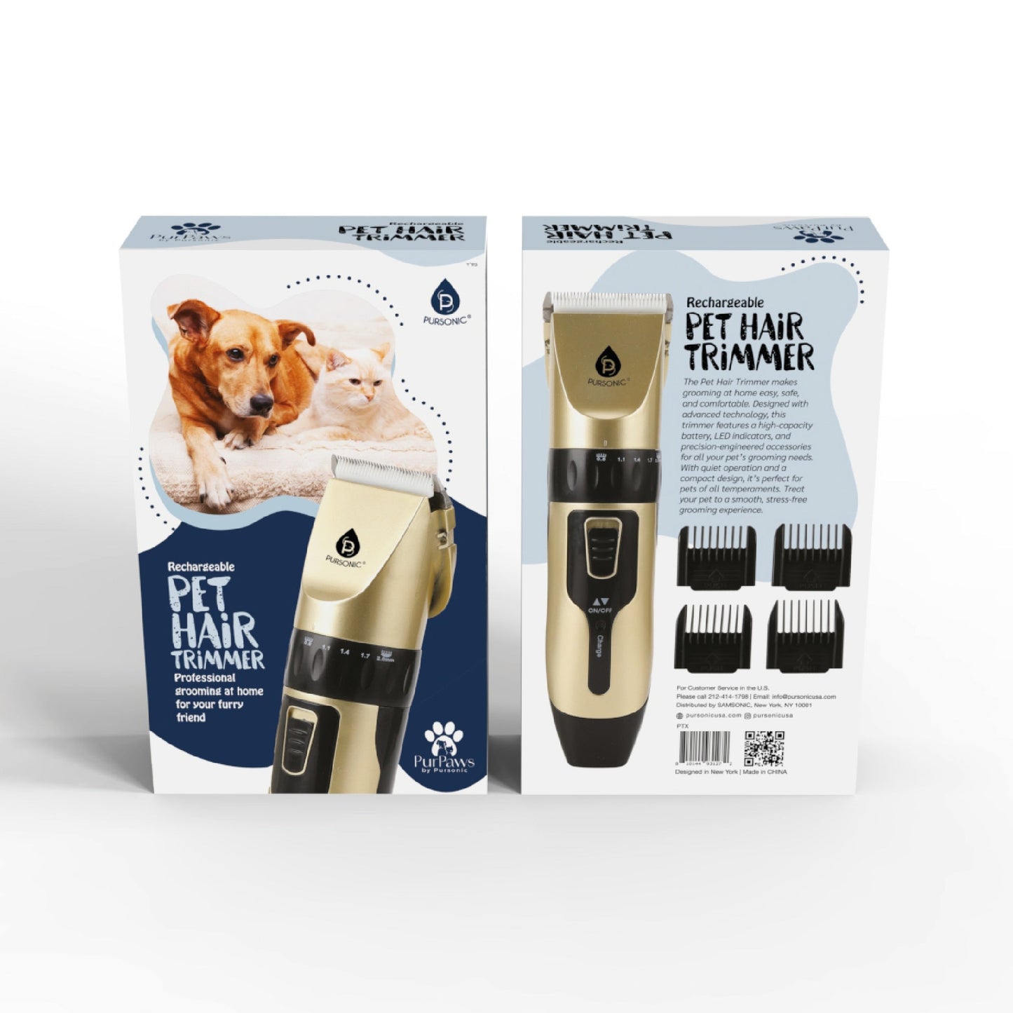 Rechargeable Pet Hair Trimmer – Easy, Safe & Comfortable Grooming at Home-3
