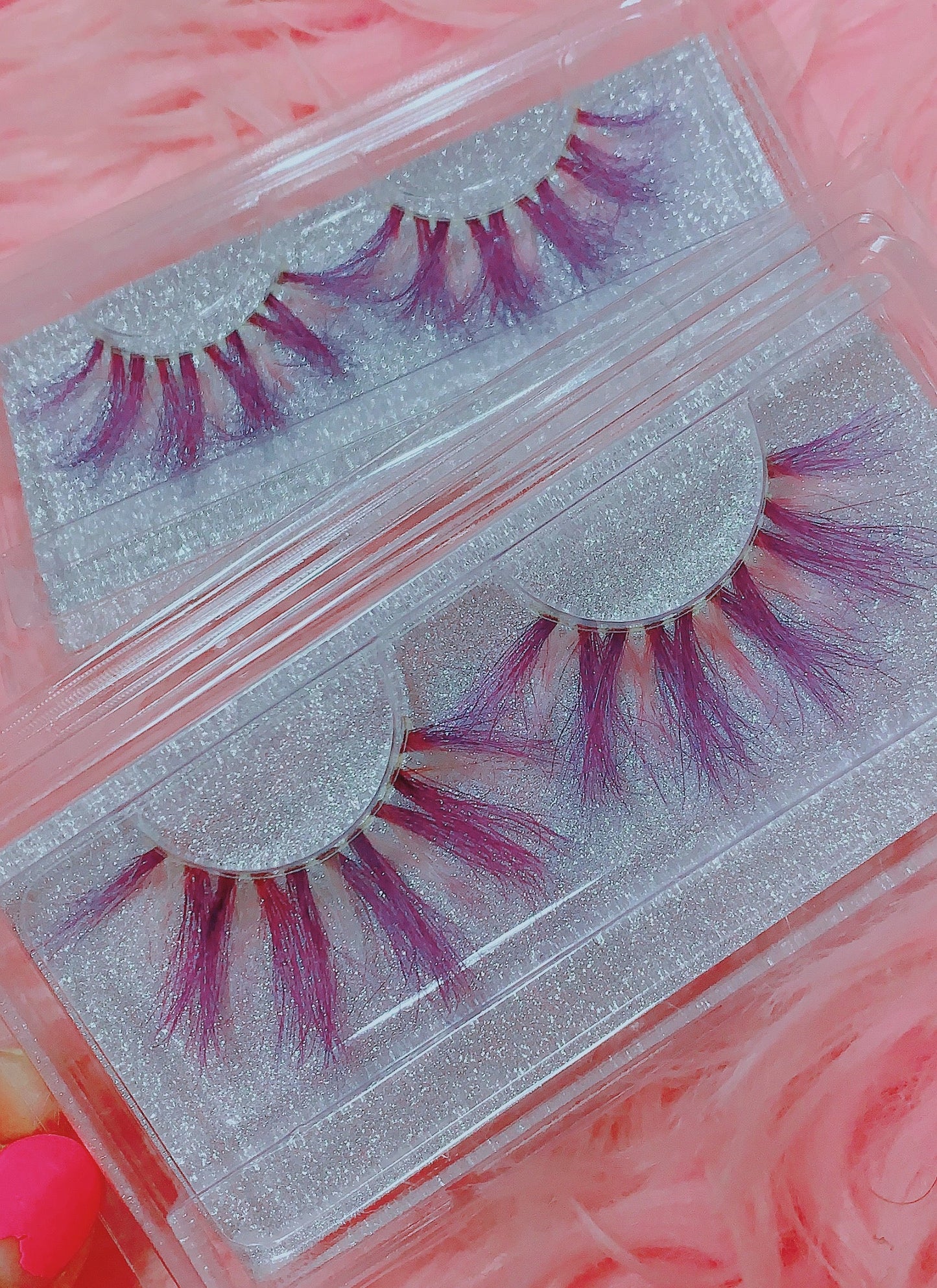 *PSYCHOTIC FAIRY* (Pastel Pink/Purple) DOLLicious COLORBLAST Lashes !