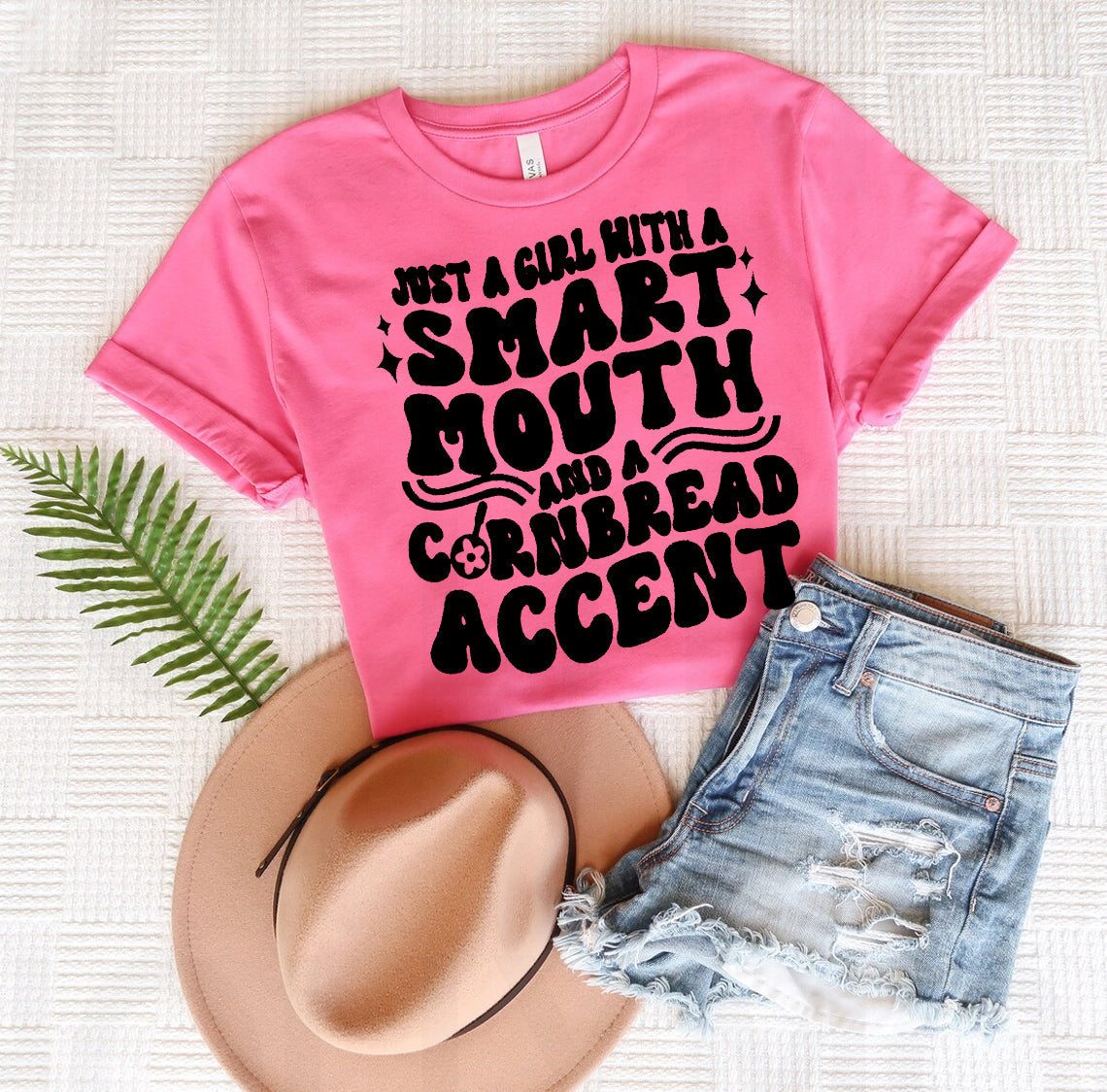 Just a Girl with a Smart Mouth Graphic Tee