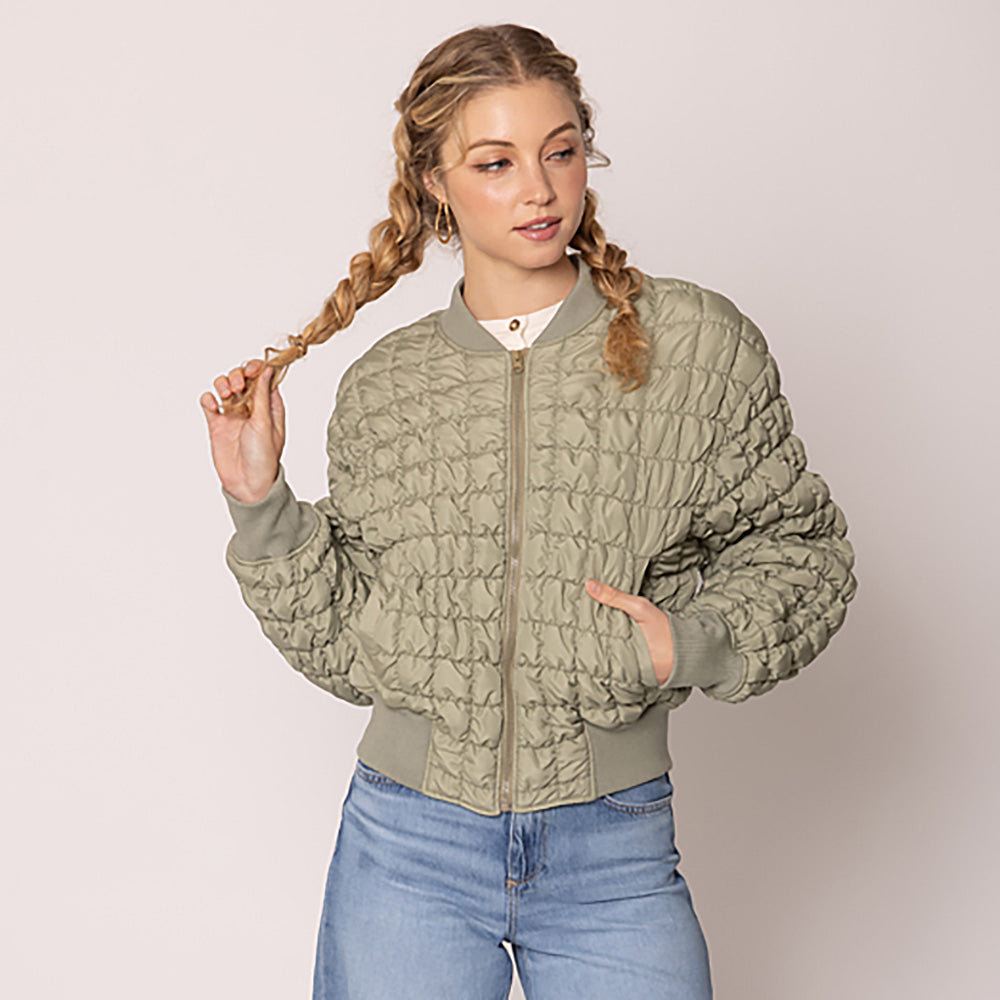 Reversible Quilted Bomber Jacket