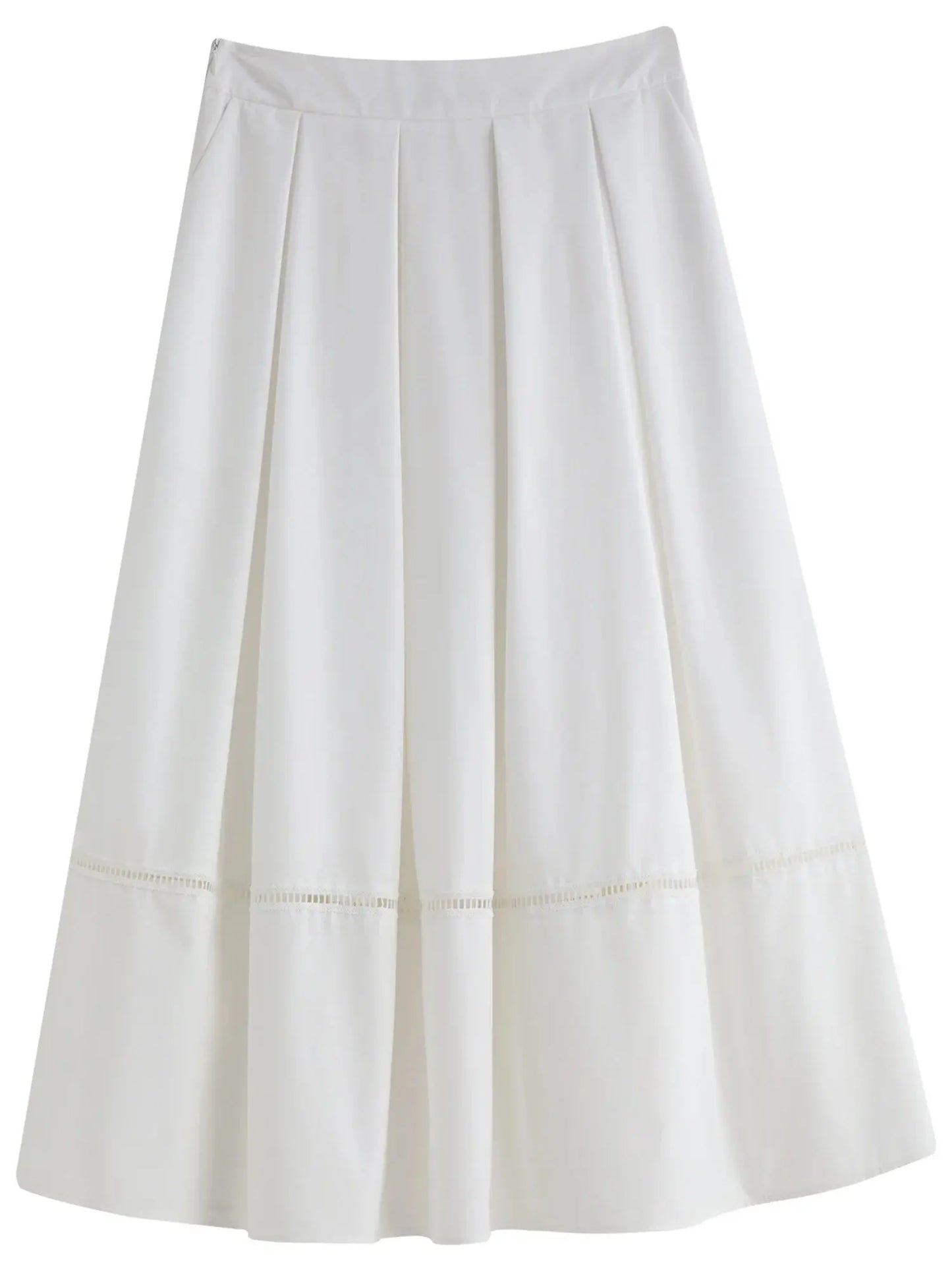 Retro Art Print Plus Size High-Waist Long Skirt