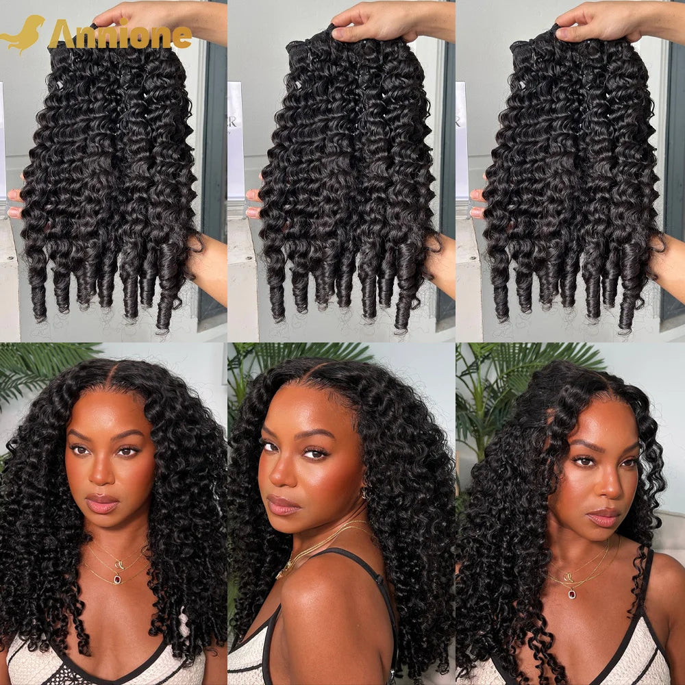 3PCS 20inches 16A Burmese Curly Hair Bundles 100% Vietnamese Raw Human Hair Bundles Unprocessed Double Drawn Hair Extensions