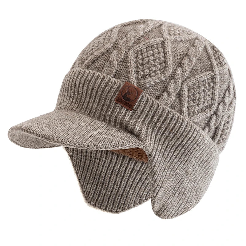 Unisex Winter Hat – Plush Fur-Lined Earflap Beanie