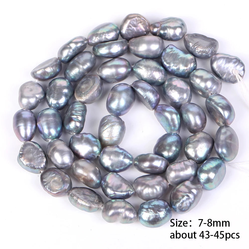 Natural Freshwater Baroque Irregular Shape Pearl Beads High Quality Punch Loose Beads For Jewelry Making DIY Necklace Bracelet