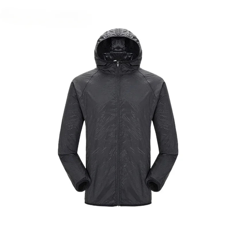 Camping Rain Jacket Men Women Waterproof Sun Protection Clothing Fishing Hunting Clothes Quick Dry Skin Windbreaker With Pocket