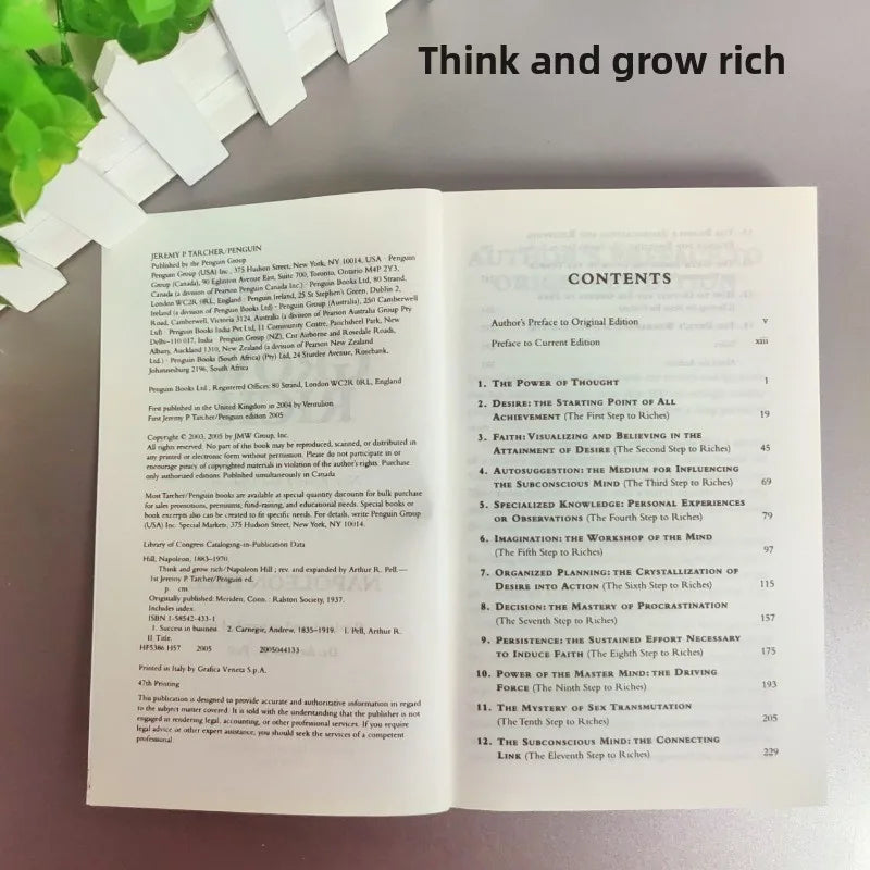 Think and Grow Rich Classic Think and Growlich Napoleon Hill English Edition books