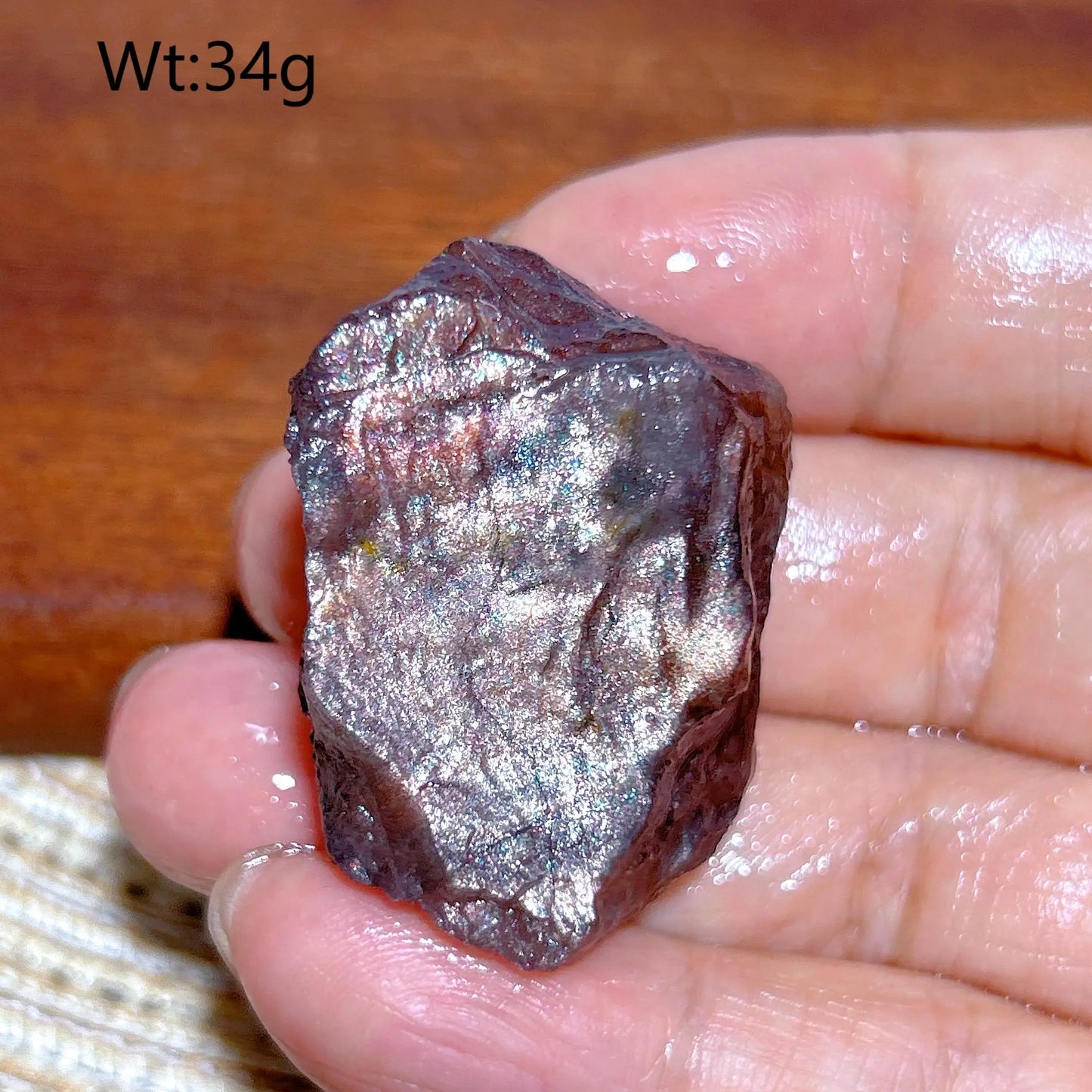 Natuurlike Kristalle Swart Galen Kristal Koper Sonsteen Rou Spesimen Reiki Reënboog Flitsende Huisversierings Minerale Energie Geskenk