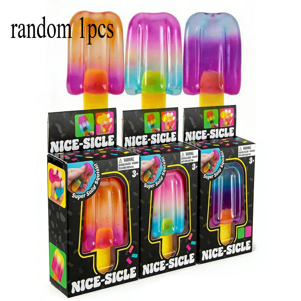 Nice Sicle Squishy Cube | Soft Sensory Stress Relief Fidget Toy