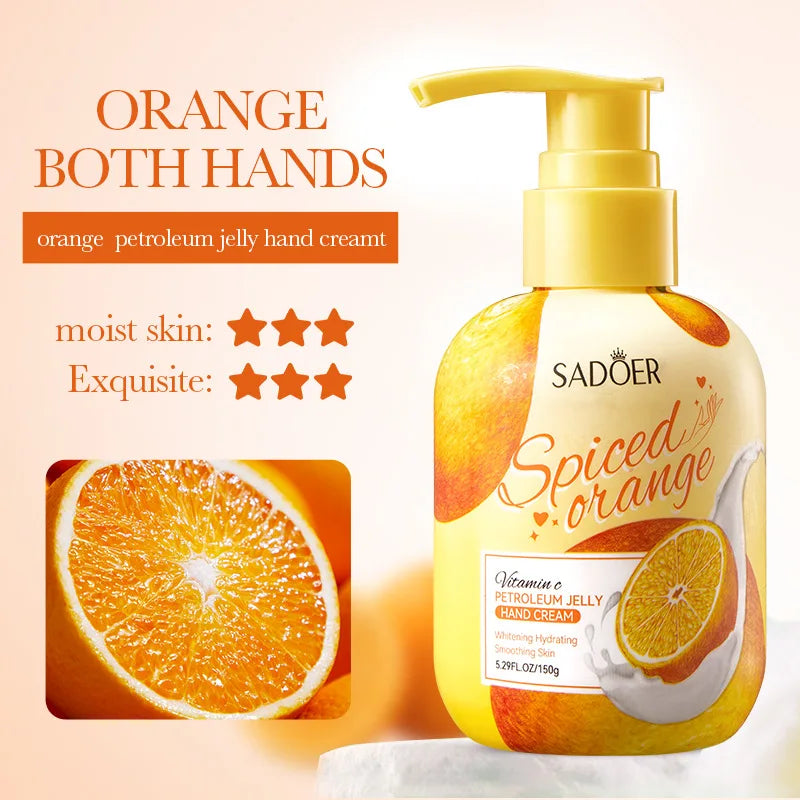 150g SADOER Fruits Hand Cream Moisturizing Whitening Anti Wrinkles Anti-Aging Hydrating Hands Skin Care Products