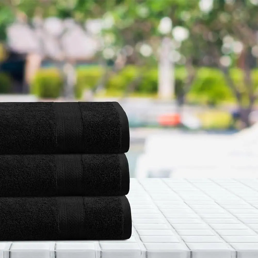Set of 12 Premium Cotton Bath Towels - 24x50 - Fast Drying, Soft & Absorbent - Ideal for Home, Gym, Spa, Pool